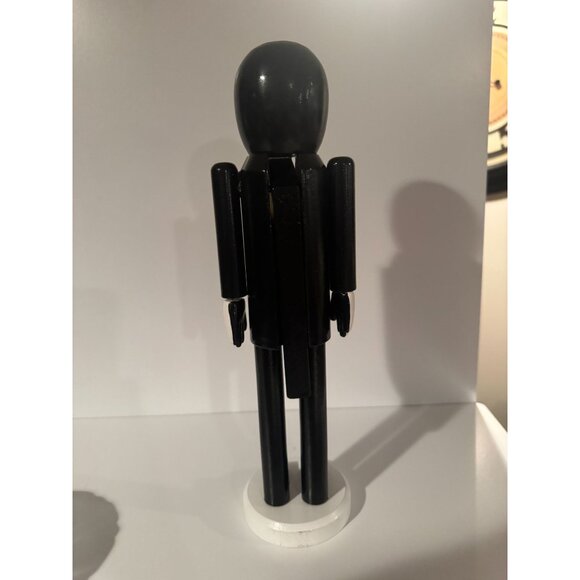 💀 Northlight 14" Wooden Skeleton Halloween Nutcracker (Black & White) - Picture 8 of 13